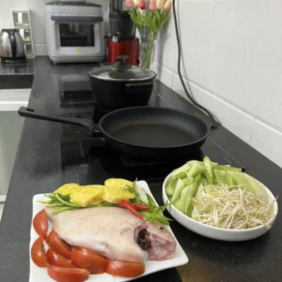 Chảo phủ kim cương DIAMANTE 28CM KUCHEN - Hàng Chính Hãng