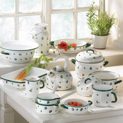 Tô có quai Riess Country Gmundner 0443-049 14cm 0,85L Streublumen Hàng chính hãng