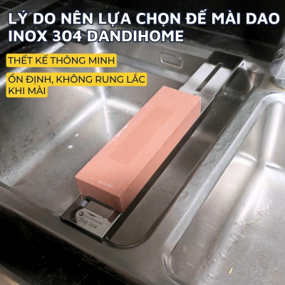 Đế kẹp đá mài dao DandiHome inox 304 gác bếp tiện lợi