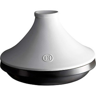 Nồi Tajine Emile Henry Delight EH779567 Ø 27cm 2L Màu Đen Xám Nắp Trắng - Packing Hàng chính hãng