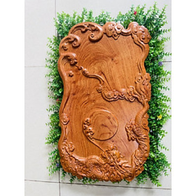 Khay trà đựng ấm chén bằng gỗ bách xanh thơm nức kt mặt rộng 60×35×4cm