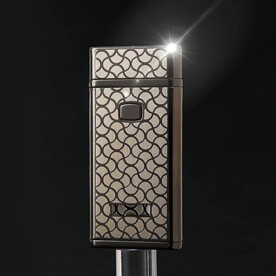 Vỏ Hột Quẹt Bật Lửa Sạc Điện Cổng USB Jobon 828A - Lưới Nhện Đẹp Độc Lạ