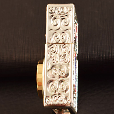 Vỏ Hột Quẹt Bật Lửa Xăng Đá Zorro Z-KJ10253C Ruột Bằng Đồng Khắc Họa Tiết Đẹp Độc Lạ