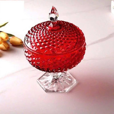 Chân Bồng Pha Lê Có Nắp 16cm - Sang Trọng & Rực Rỡ hàng chính hãng