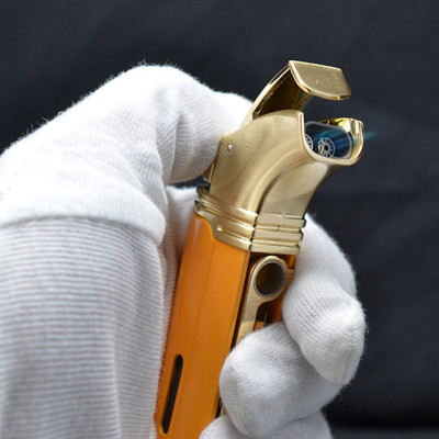 Bộ Set Phụ Kiện 2 Món  HB-422 Gồm Vỏ Hột Quẹt Bật Lửa Khò 2 Tia Đa Năng + Cắt Thiết Kế Sang Trọng Cao Cấp