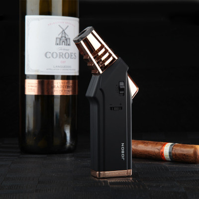 Vỏ Hột Quẹt Bật Lửa Khò 1 Tia Mạnh Mẽ Jobon ZB583 Thiết Kế Đẹp Độc Lạ - Dùng Gas Cao Cấp