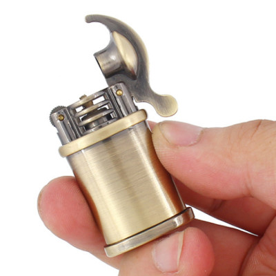 Vỏ Hột Quẹt Bật Lửa Xăng Đá Dolphin HY702 Thiết Kế Độc Lạ Nhỏ Gọn - Dùng Xăng Bấc Đá Cao Cấp