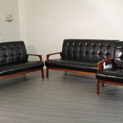 Sofa cổ điển Juno sofa ghế đơn màu nâu, đen 
