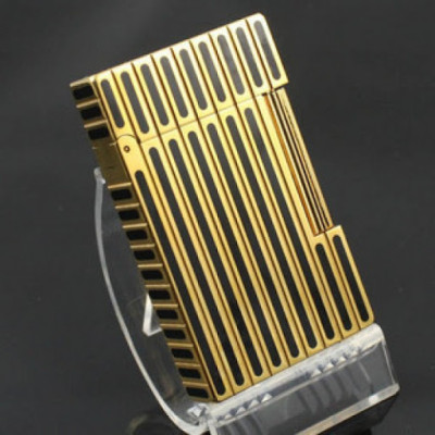 Vỏ Hột Quẹt Bật Lửa Upon Gas Đá D63V Họa Tiết Sơn Mài Hoa Văn Kẻ Dọc Đẹp Độc Lạ - Dùng Gas Đá Cao Cấp