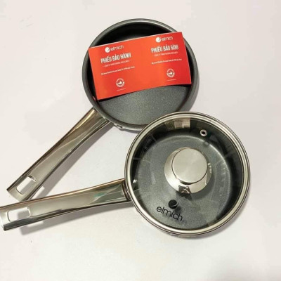 Bộ nồi quánh và chảo chống dính inox đáy liền Elmich Trimax Baby EL-3794 (Đường kính 14cm) - Hàng chính hãng