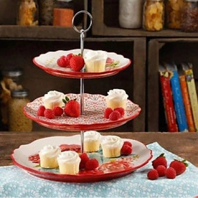  Khay bánh 3 tầng The Pioneer Woman Hàng chính hãng