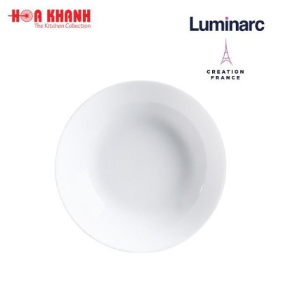 Đĩa Sâu Thủy Tinh Luminarc Diwali Trắng 20cm - bộ 6 đĩa - N3605