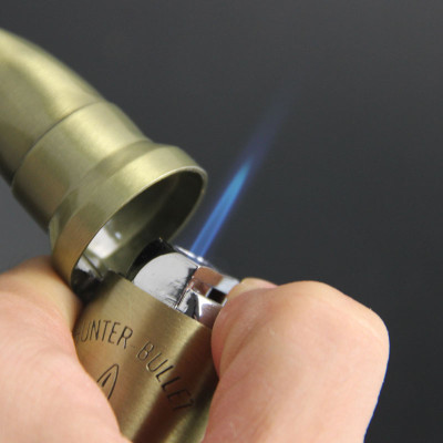 Vỏ Hột Quẹt Bật Lửa khò gas 1 tia cực mạnh BULLET thiết kế đẹp độc lạ nhỏ gọn - dùng gas cao cấp