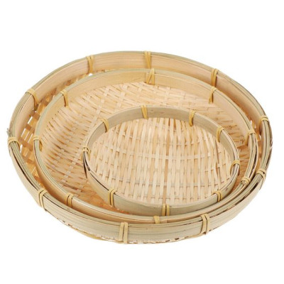 Mẹt tre ECOHUB trang trí đựng đồ ăn nhà hàng, khách sạn (đủ size)