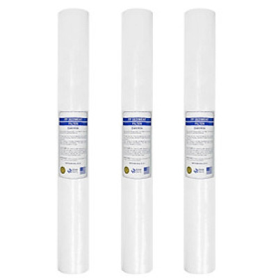 Bộ 3 lõi lọc nước số 1| PP 5micron 20 inch dùng cho bộ lọc thô, máy lọc nước R.O 30-50L/h (Hàng chính hãng)