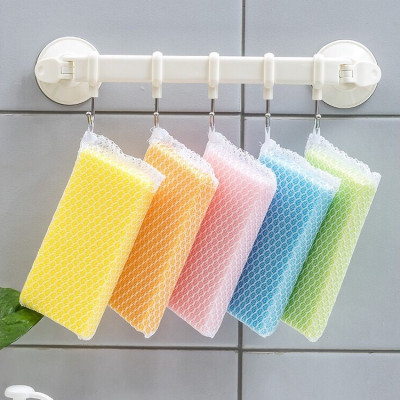 Set 5 miếng mút bọc lưới rửa chén bát - Hàng nội địa Nhật Bản nhập khẩu chính hãng