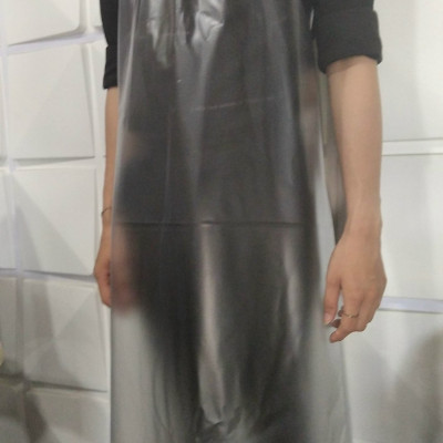 Combo 10 cái tạp dề nhựa chống nước - Tạp dề nhà bếp màu trắng trong