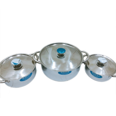 Bộ 3 nồi 1 đáy inox Rainy cao cấp  - Hàng Chính Hãng