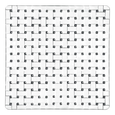 Bộ 2 Đĩa Pha Lê Vuông Nachtmann Bossa Nova 97632 ĐK 21cm