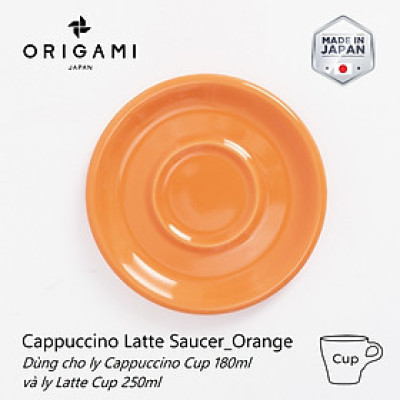 Đĩa sứ Origami Cappuccino Latte Saucer 147mm