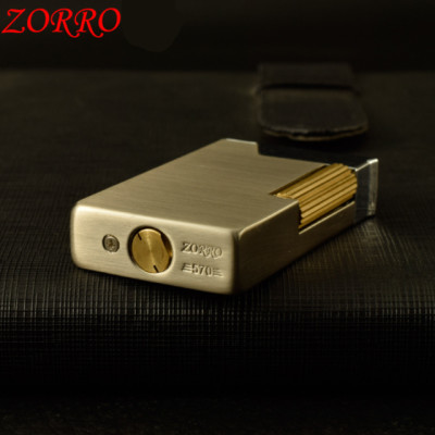 Vỏ Hộp Quẹt Bật Lửa Xăng Đá Zorro Z570 Thiết kế độc lạ - Dùng xăng bấc đá cao cấp ( nhiều màu )