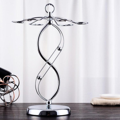 Giá Treo Ly Uống Rượu Vang Cao Cấp Inox 304 Bền Đẹp Để Bàn Trong Gia Đình Mã KT05