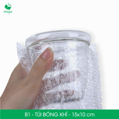 B1 - 15x10 cm - 100 Túi bóng khí chống sốc đóng hàng - Túi gói hàng, bọc chống sốc, xốp chống sốc