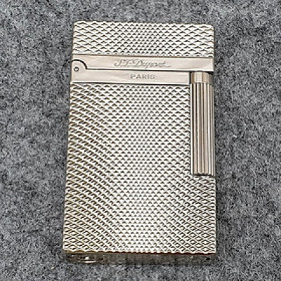 Vỏ Hột Quẹt Bật Lửa Upon D112T, Họa Tiết Lượn Sóng Màu Bạc - Dùng Ga Đá Cao Cấp