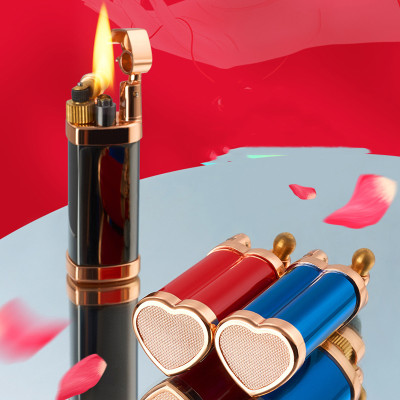 Vỏ Hột Quẹt Bật Lửa Xăng Đá Yubang Love Hình Trái Tim Cực Đẹp Nắp Giữ Xăng Tốt - Nhiều Màu