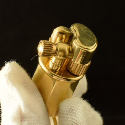 Vỏ Hột Quẹt Bật Lửa Xăng Đá Mini Đồng Z65 Thiết Kế Đẹp Độc Lạ Màu Vàng Trơn - Dùng Xăng Bấc Đá Cao Cấp