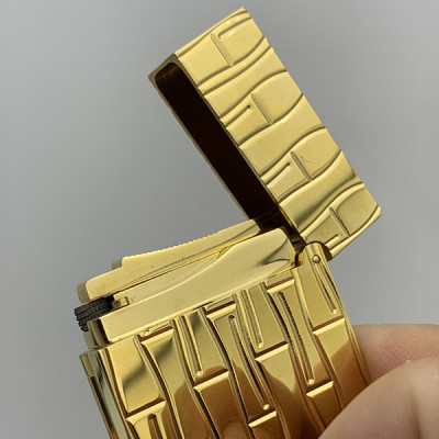 Vỏ Hột Quẹt Bật Lửa Upon D52V Họa Tiết Hình Đốt Trúc - Dùng Ga Đá Cao Cấp