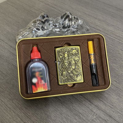 Set Vỏ Hột Quẹt Bật Lửa Xăng Đá Và Đầu Tẩu Lọc 3001-15 Tiện Lợi - Nhiều Hình