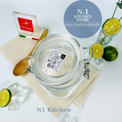 Hũ thủy tinh nắp cài kín hơi Fido 750ml Bormioli Rocco Ý - Hàng chính hãng