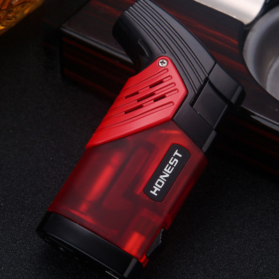 Vỏ Hột Quẹt Bật Lửa Gas Honest BCZ-776 Khò Mỏ Vịt 2 Tia Mạnh Mẽ, Có Đục Tiện Lợi - Nhiều Màu