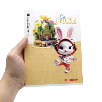 Tập Học Sinh Class Go Home - 4 Ô Ly Vuông - 96 Trang 80gsm - Hồng Hà 0334 (Mẫu Bìa Giao Ngẫu Nhiên)