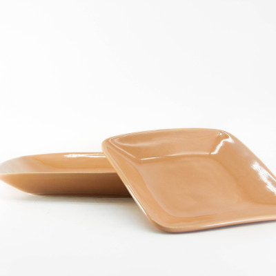 Dĩa vuông sâu 03 (19.5 cm) - Màu trơn