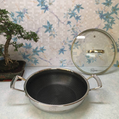 Chảo 2 quai Fivestar sâu lòng Blackcube 24cm - Hàng chính hãng