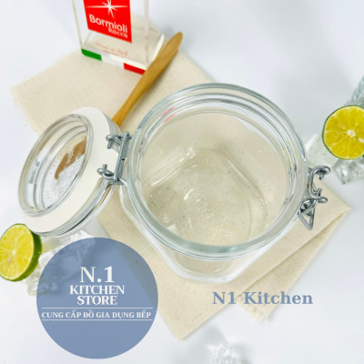 Hũ thủy tinh nắp cài kín hơi Fido 750ml Bormioli Rocco Ý - Hàng chính hãng