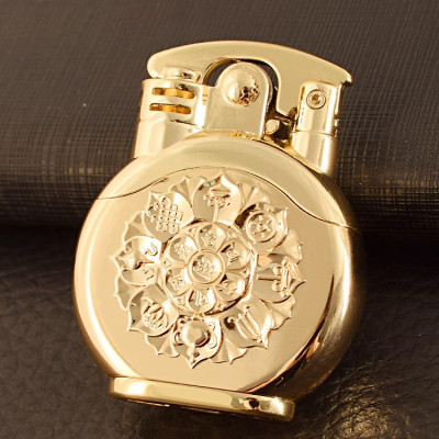 Vỏ Hột Quẹt Bật Lửa Xăng Đá Zorro Z620-106 Họa Tiết Vòng Xoay Roulette Kỳ Lân Cực Đẹp