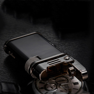 Vỏ Hột Quẹt Bật Lửa Xăng Đá Chief CF218 Trơn Thiết Kế Đẹp Độc Lạ Sang Trọng Cao Cấp - Dùng Xăng Bấc Đá Cao Cấp