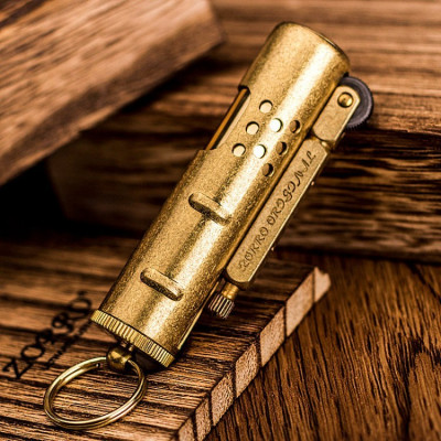 Vỏ Hộp Quẹt Bật Lửa Xăng Đá Zorro Z-529 có móc khóa thiết kế nhỏ gọn đẹp độc lạ - dùng xăng bấc đá cao cấp