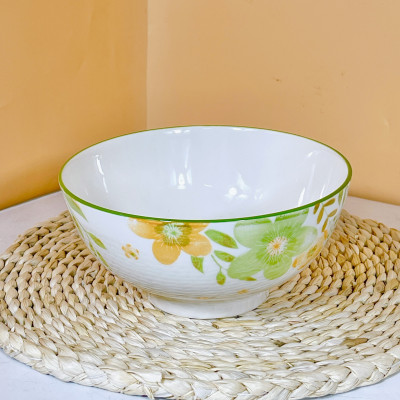 Bộ Bát Đĩa Cao Cấp Gosu Phong Cách hoa xanh mùa hạ hạnh phúc, họa tiết sắc nét độc đáo