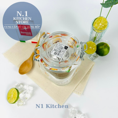 Hũ thủy tinh nắp cài kín hơi Fido 750ml Bormioli Rocco Ý - Hàng chính hãng