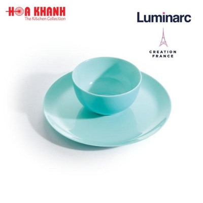 Chén Thủy Tinh Luminarc Diwali Light Turquoise 12cm - P9201 - Bộ 6 cái