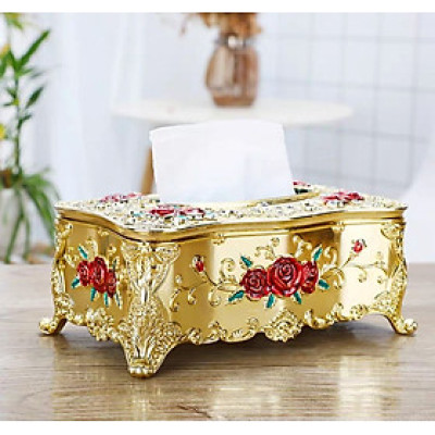 Hộp khăn giấy Hợp kim chữ nhật 76101C