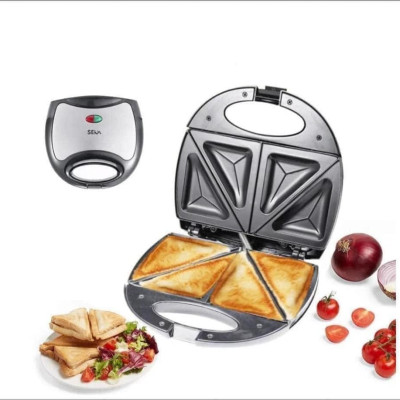 Máy kẹp nướng bánh mì sandwich SK550 Màu Đen nướng nhanh chín đều, chống dính tốt