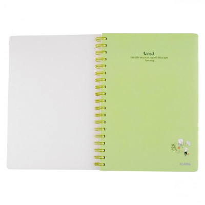 Vở kẻ ngang lò xo Lined - 200 trang; Ms 582