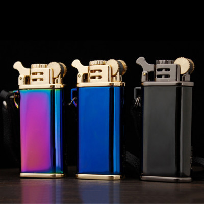 Vỏ Hột Quẹt Bật Lửa Xăng Đá Chief CF205 Thiết Kế Đẹp Độc Lạ 3 Màu Sang Trọng - Dùng Xăng Bấc Đá Cao Cấp