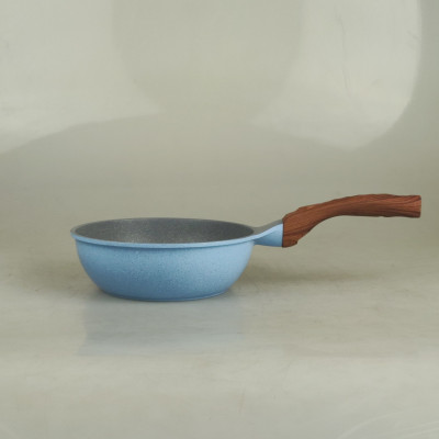 Chảo chống dính men đá xanh Sapphire 10 lớp Greencook GCP09 dùng được bếp ga, bếp hồng ngoại, bếp từ-Hàng chính hãng