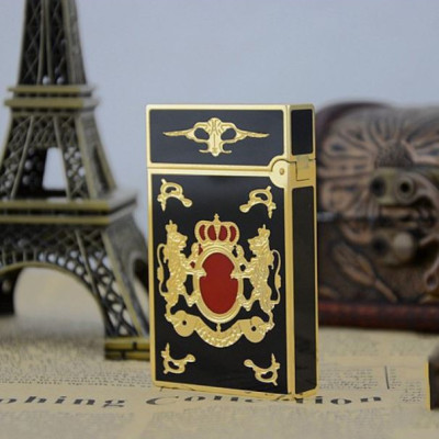 Vỏ Hột Quẹt Bật Lửa  Upon D13 Họa Tiết Sơn Mài Vương Miệng Hoàng Gia - Dùng Ga Đá Cao Cấp